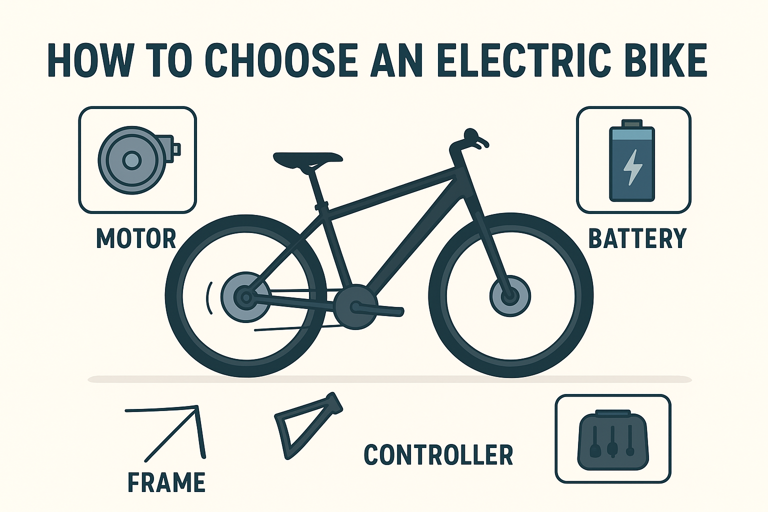 Understanding the Core Components of an Electric Bike: Motor, Battery, Frame, and Controller
