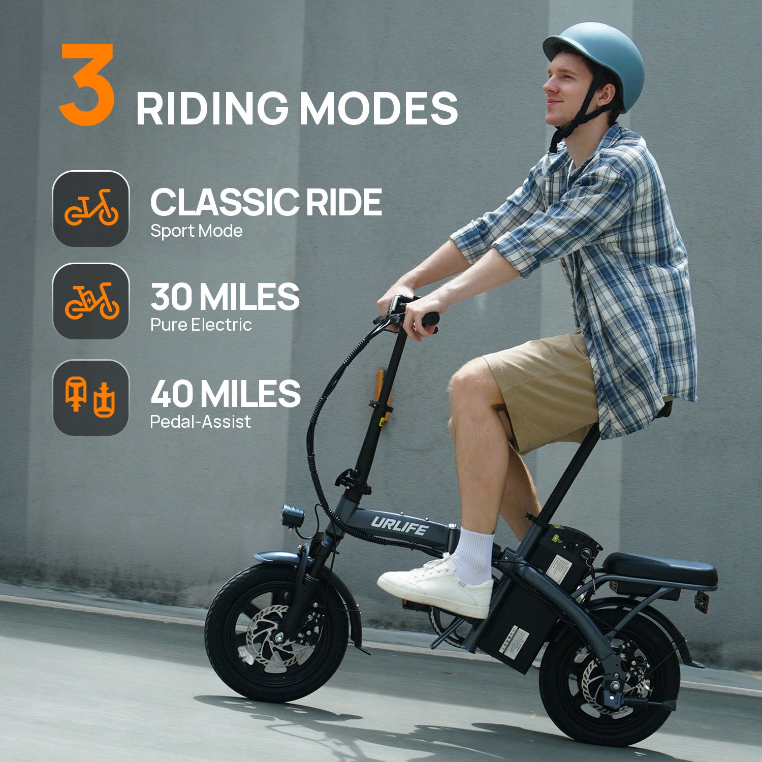 URLIFE F1L 14 INCH ELECTRIC FOLDING BIKE
