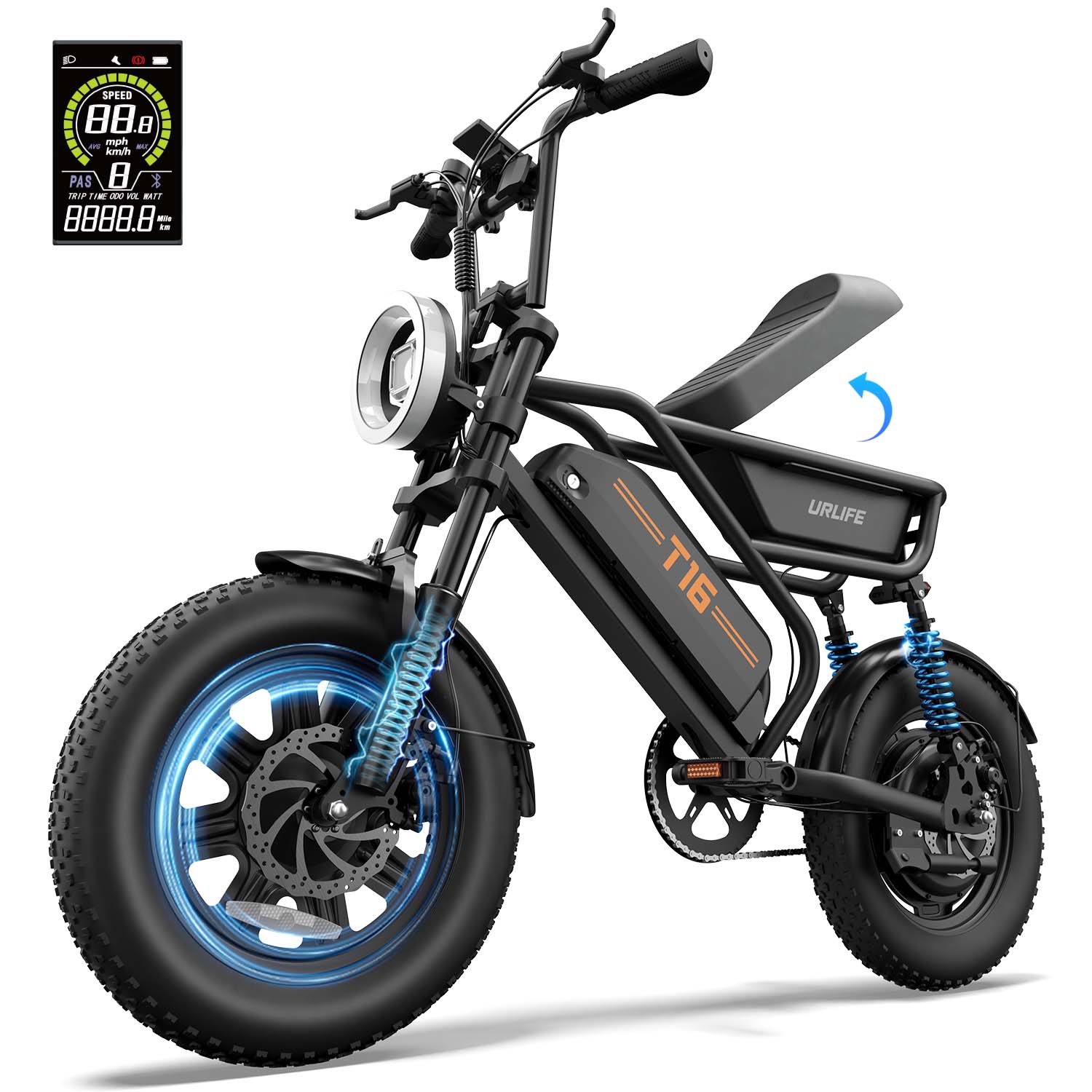 URLIFE T16 16*3.0 Inch Electric Bike