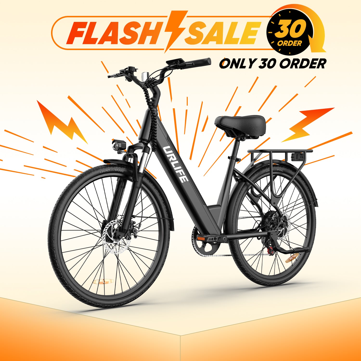 URLIFE E26 26 Inch Urban Commuting Electric Bike