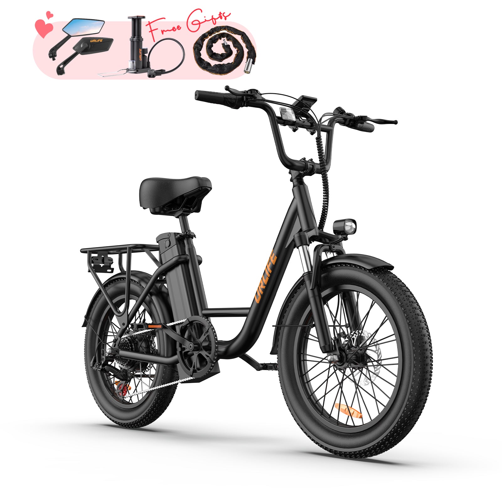 URLIFE E20 20*3.0 Fat Tire Commuting Electric Bike