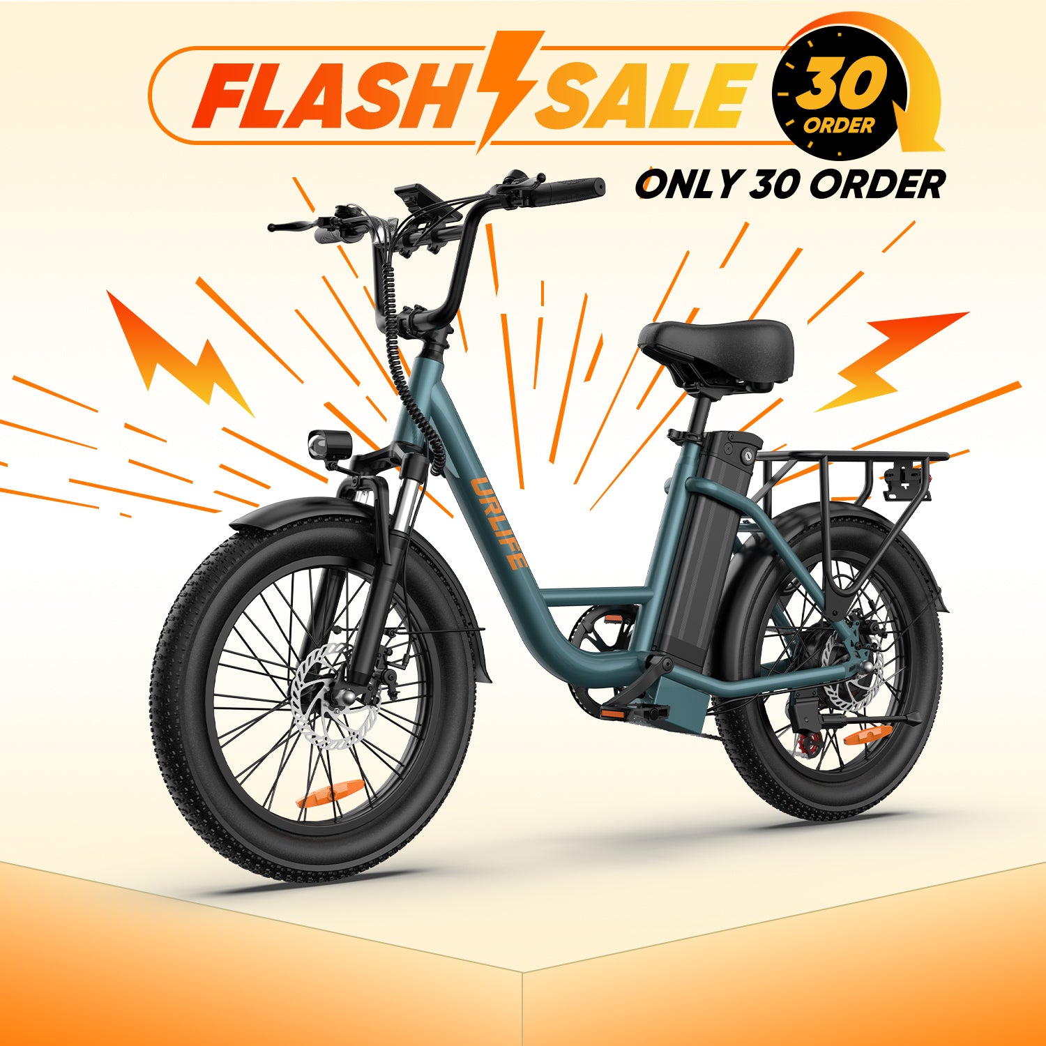 URLIFE E20 20*3.0 Fat Tire Commuting Electric Bike
