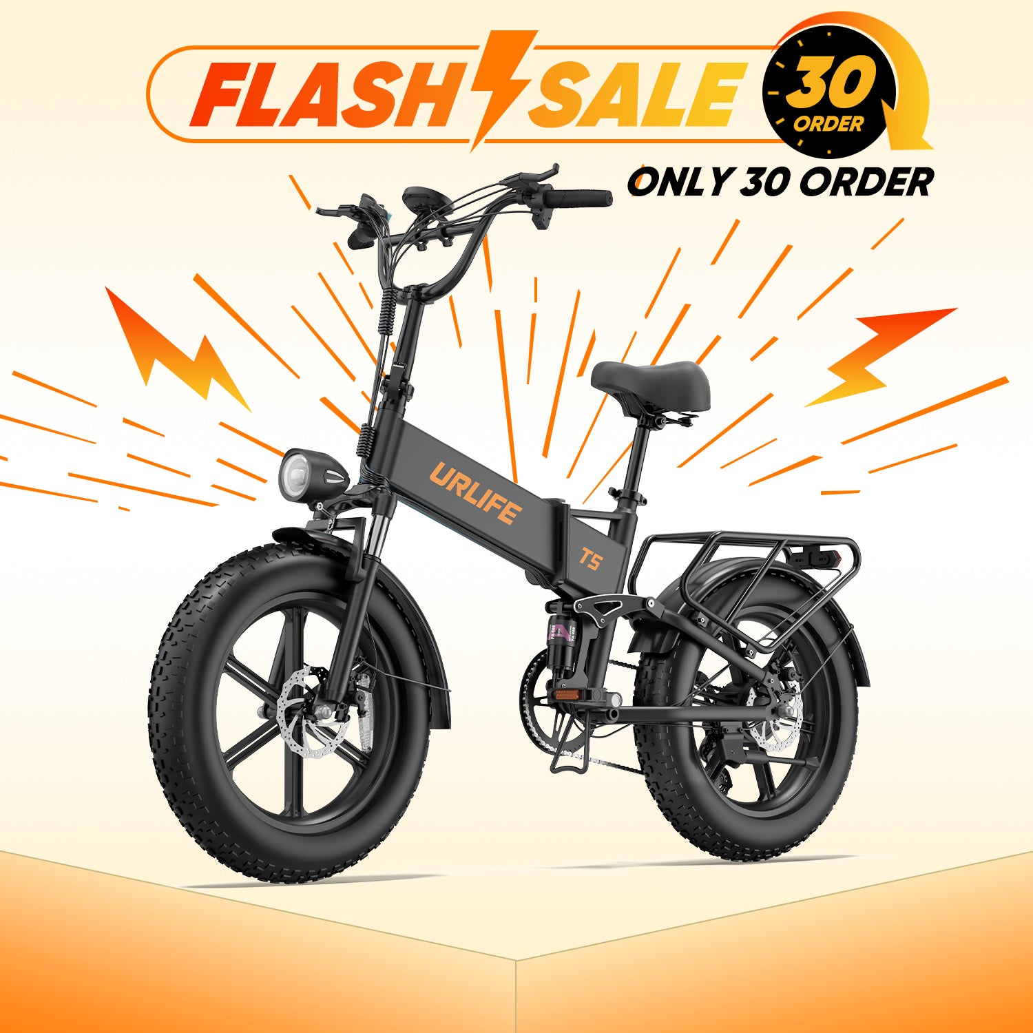 URLIFE T5 20*4.0 Inch Fat Tire Electric Bike
