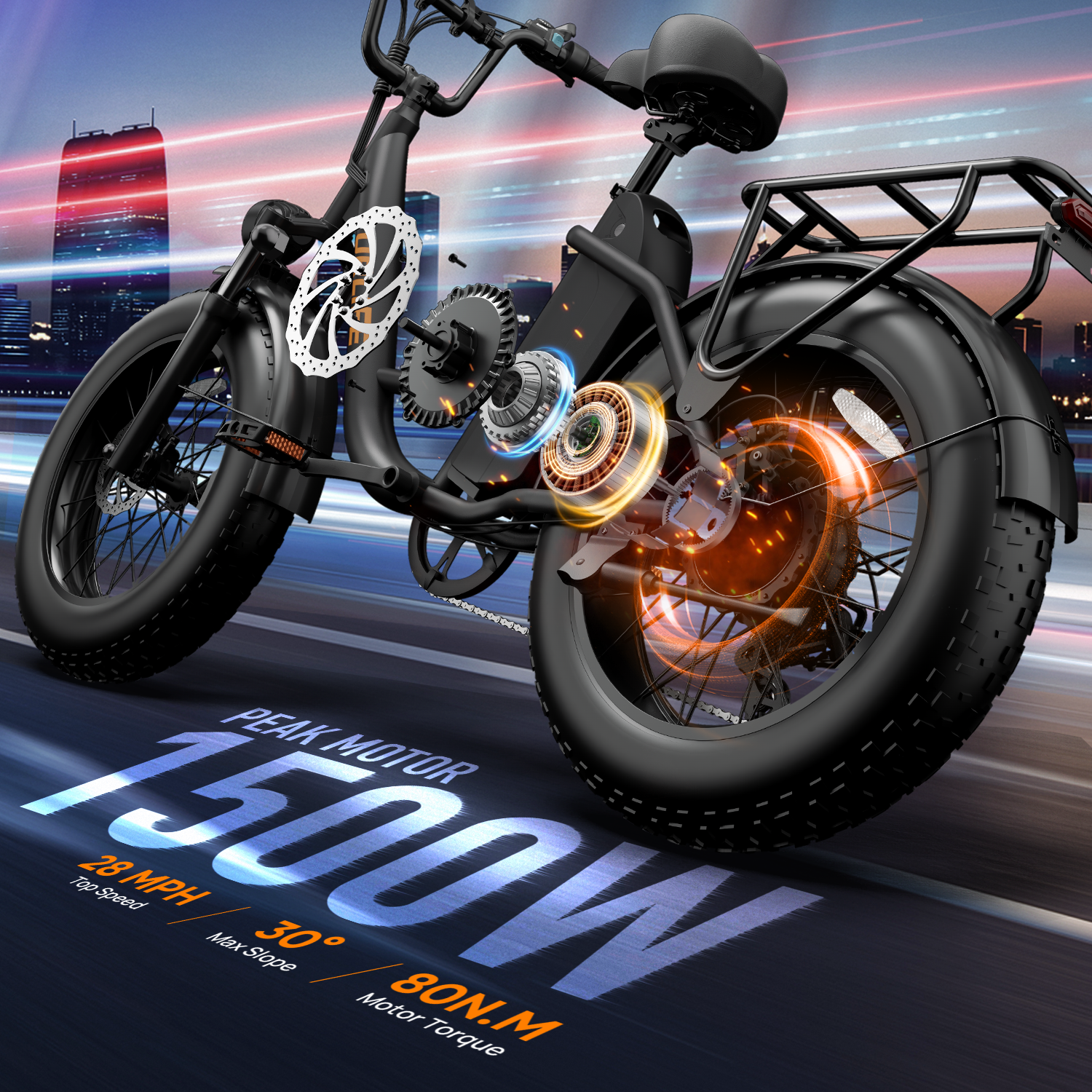 URLIFE E20 Pro 20*4.0 Inch Fat Tire Electric Bike