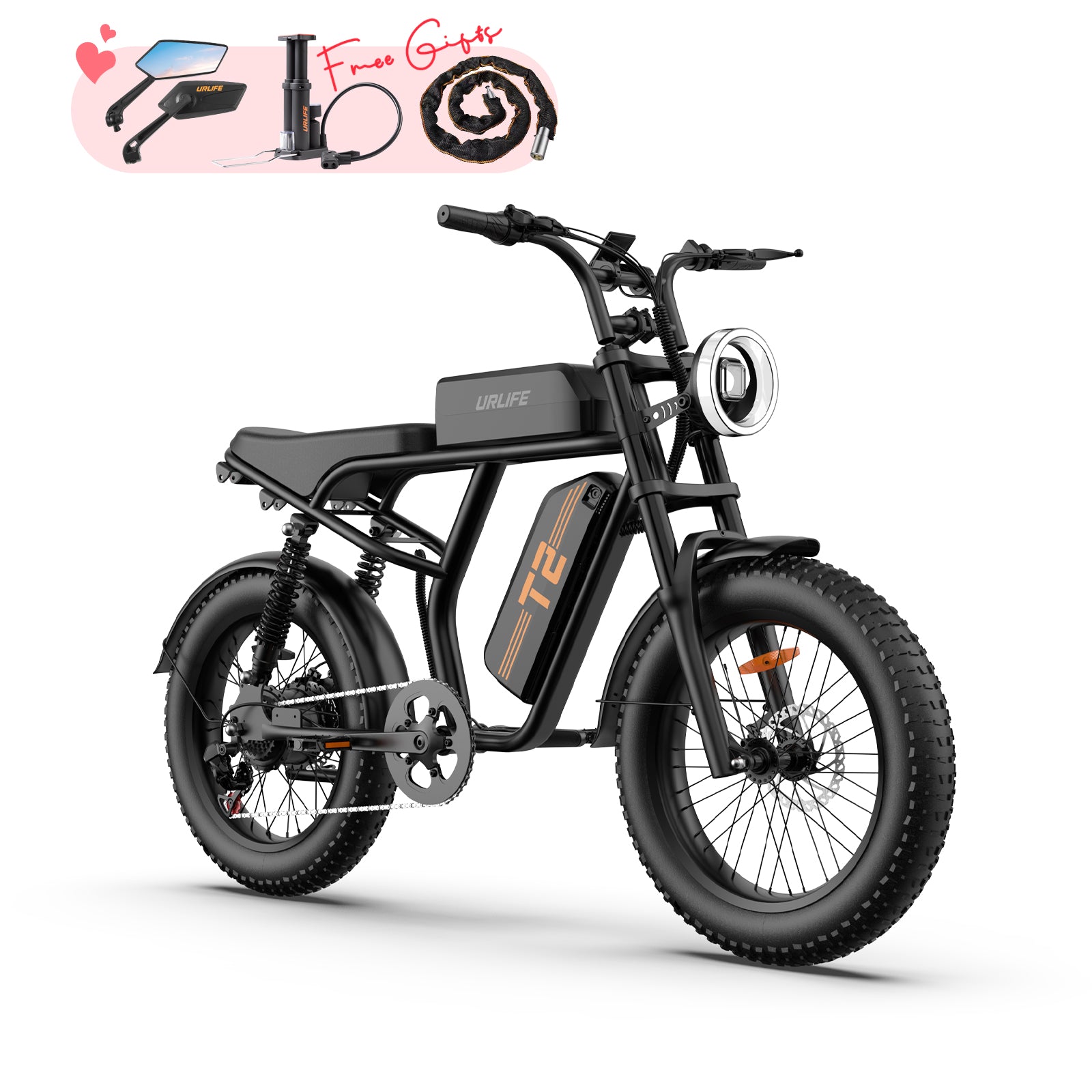 URLIFE T2 20*4.0 Inch Fat Tire Electric Bike