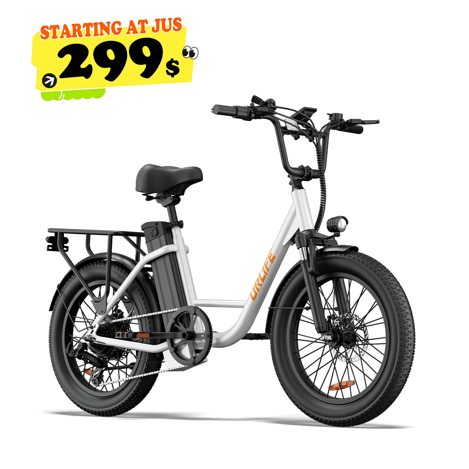 URLIFE E20 20*3.0 Fat Tire Commuting Electric Bike