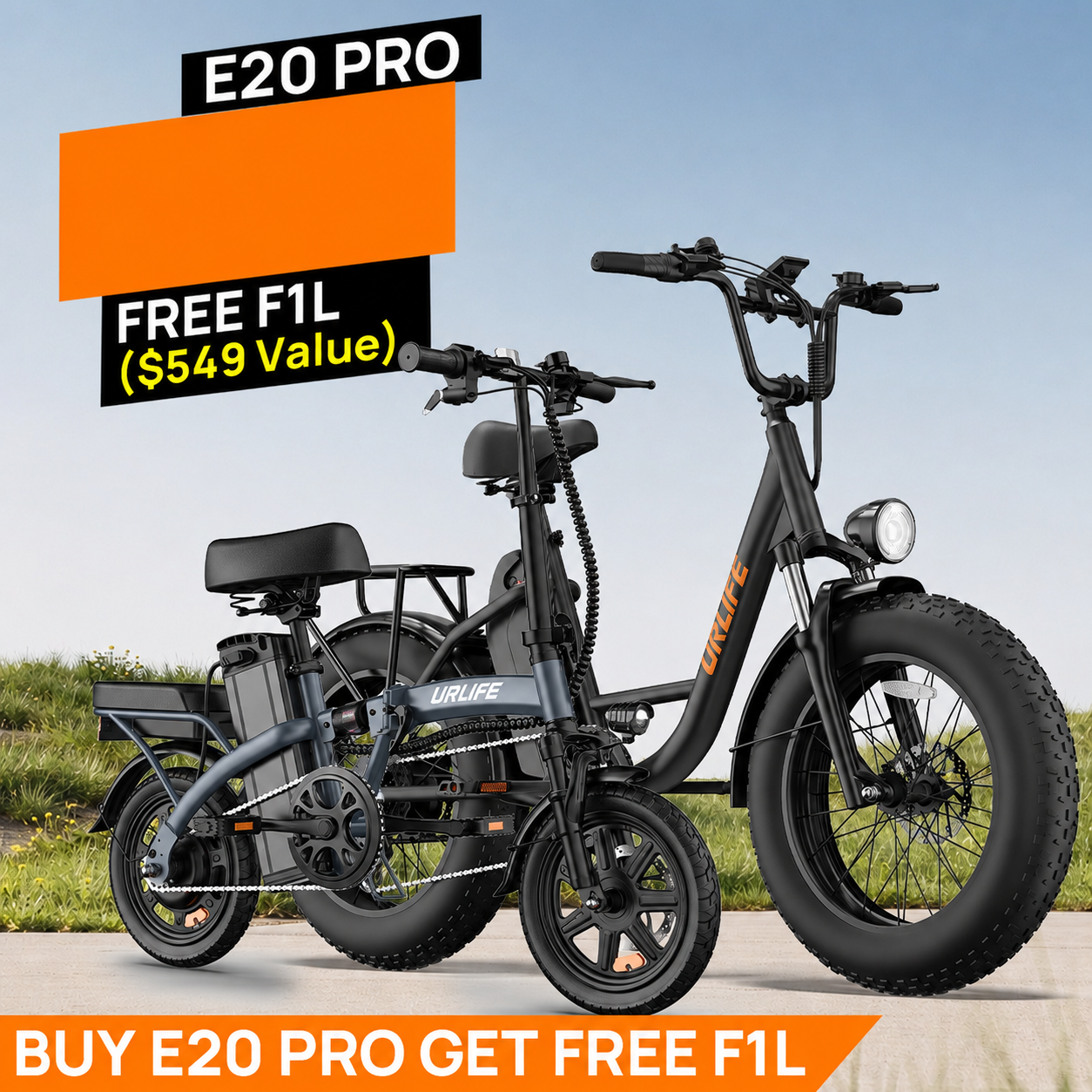 URLIFE E20 Pro 20*4.0 Inch Fat Tire Electric Bike