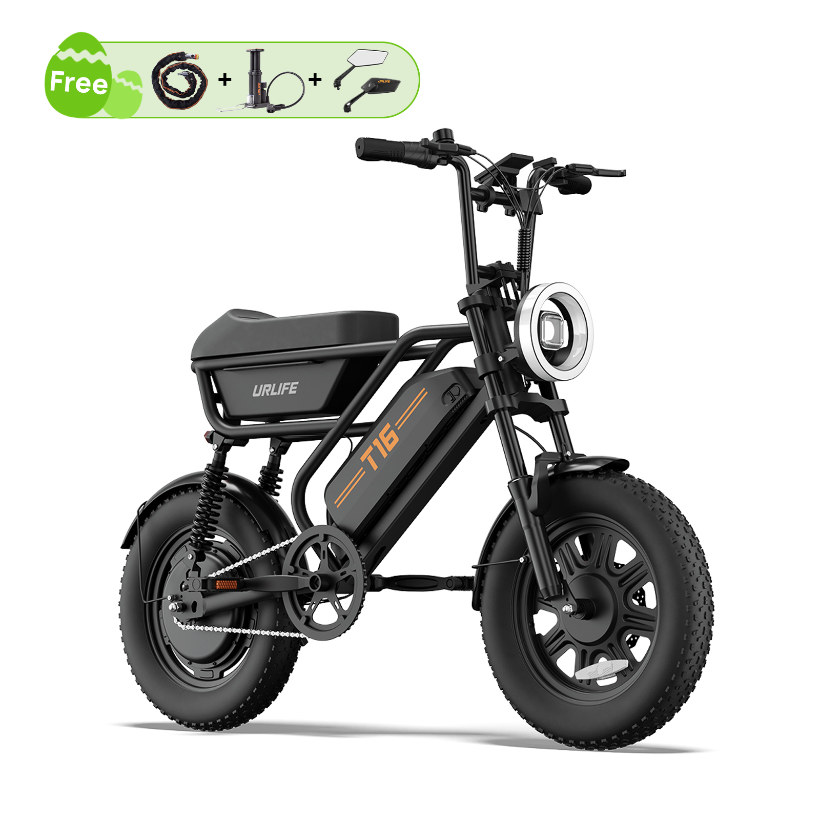 URLIFE T16 16*3.0 Inch Electric Bike