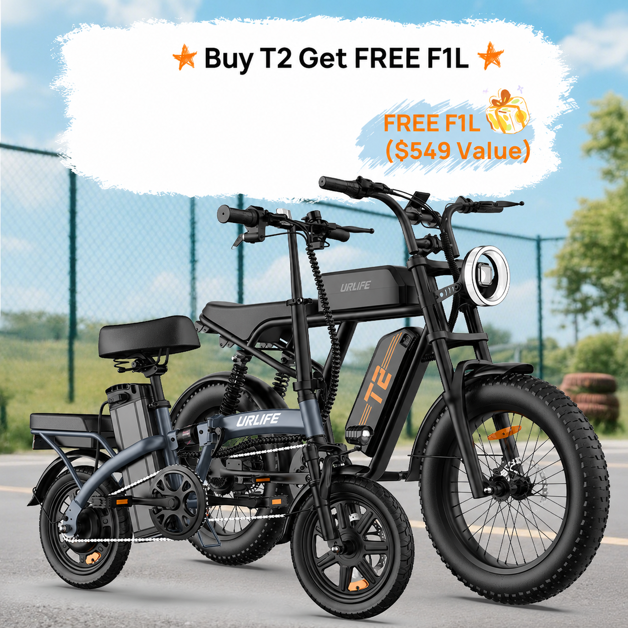 URLIFE T2 20*4.0 Inch Fat Tire Electric Bike