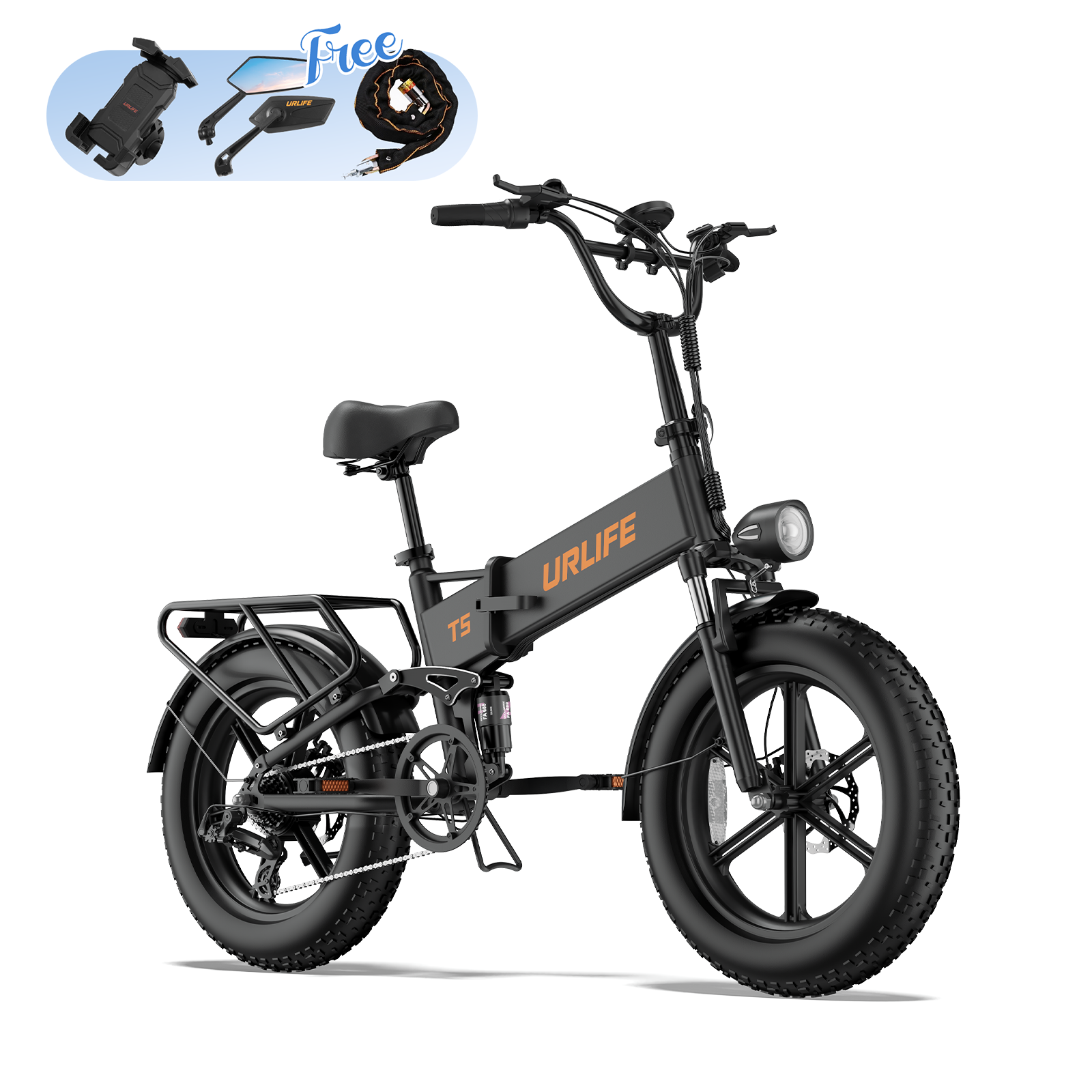 URLIFE T5 20*4.0 Inch Fat Tire Electric Bike