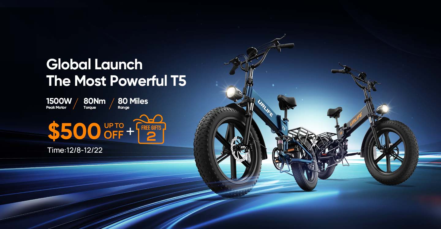 Urlife T5 Fat Tire Ebike – Pre-Sale Starts Dec 8!