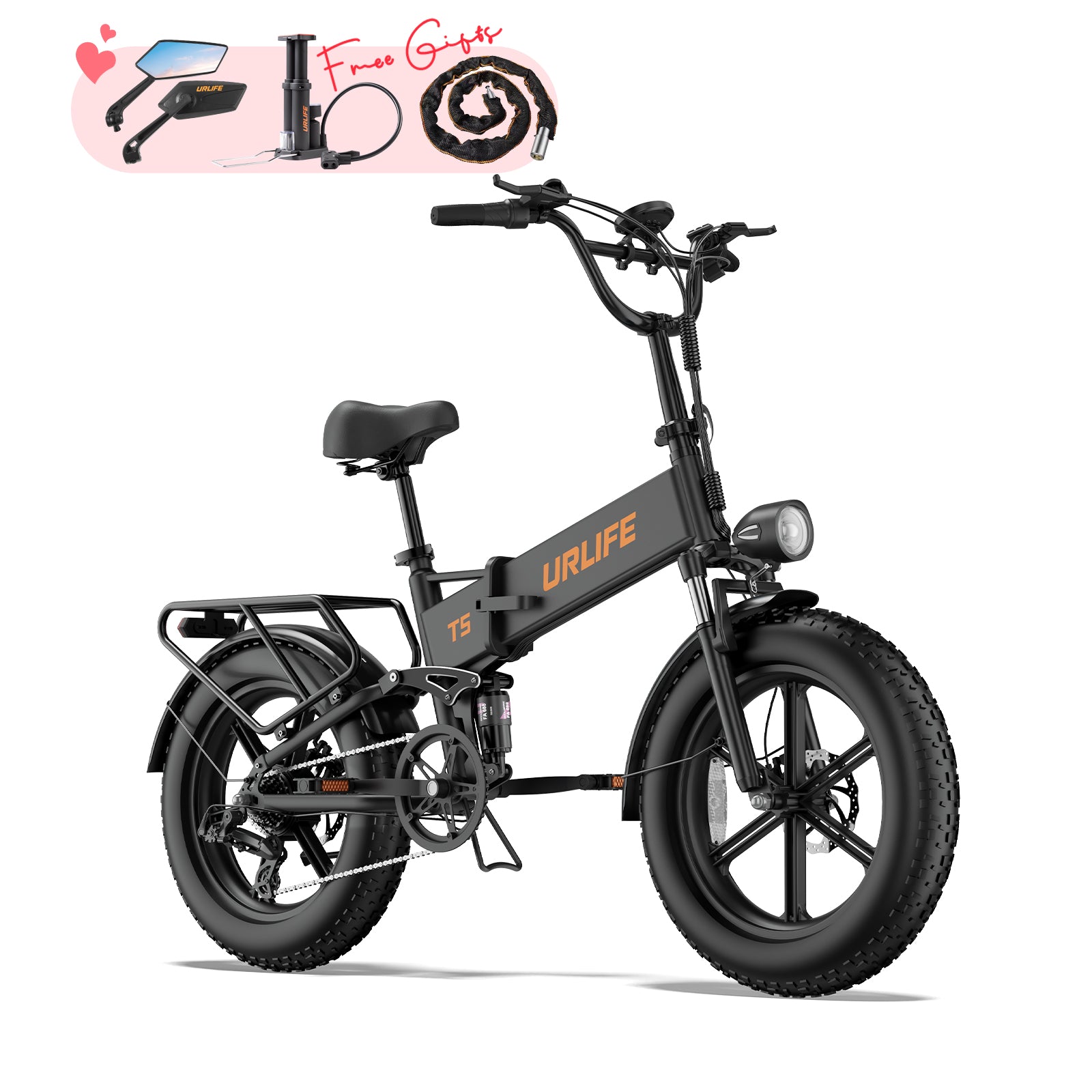 URLIFE T5 20*4.0 Inch Fat Tire Electric Bike