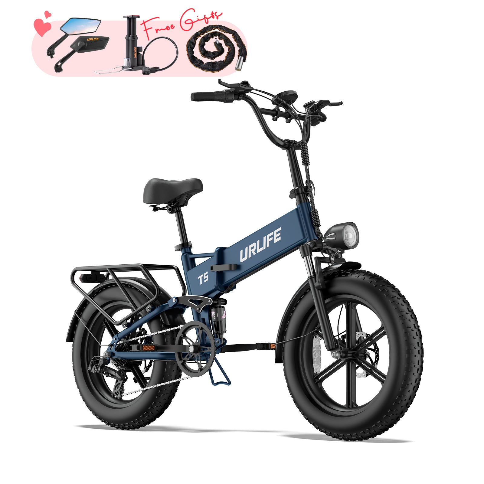 URLIFE T5 20*4.0 Inch Fat Tire Electric Bike