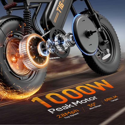 URLIFE T16 16*3.0 Inch Electric Bike