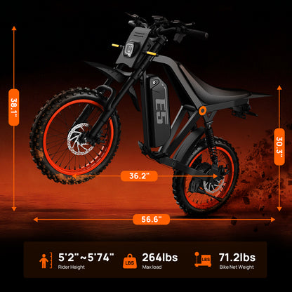E5 Electric Dirt Bike For Teens & Adults