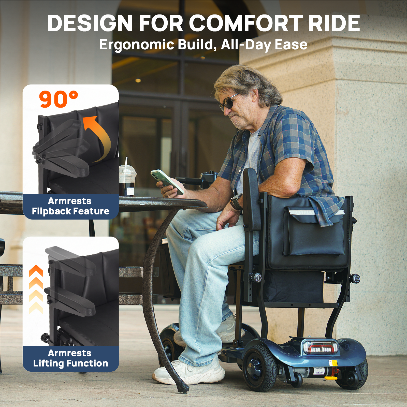 X17 Foldable Lightweight Mobility Scooter