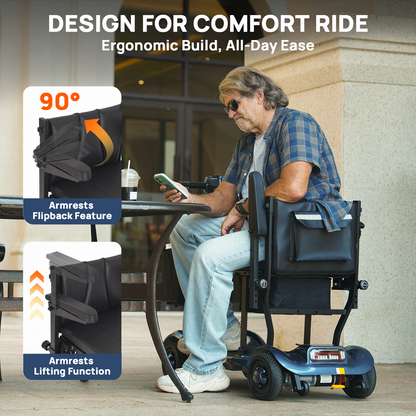 X17 Foldable Lightweight Mobility Scooter