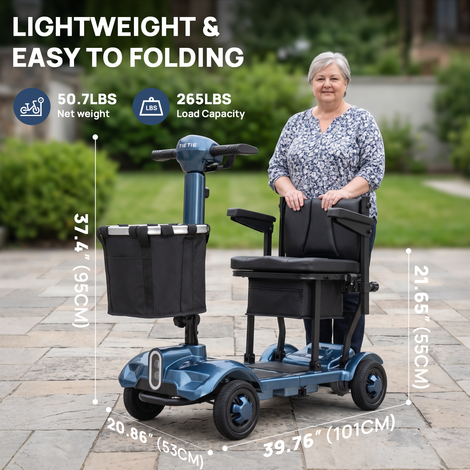X17 Foldable Lightweight Mobility Scooter