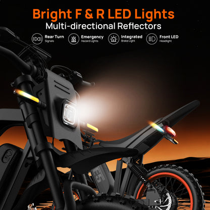 E5 Electric Dirt Bike For Teens & Adults