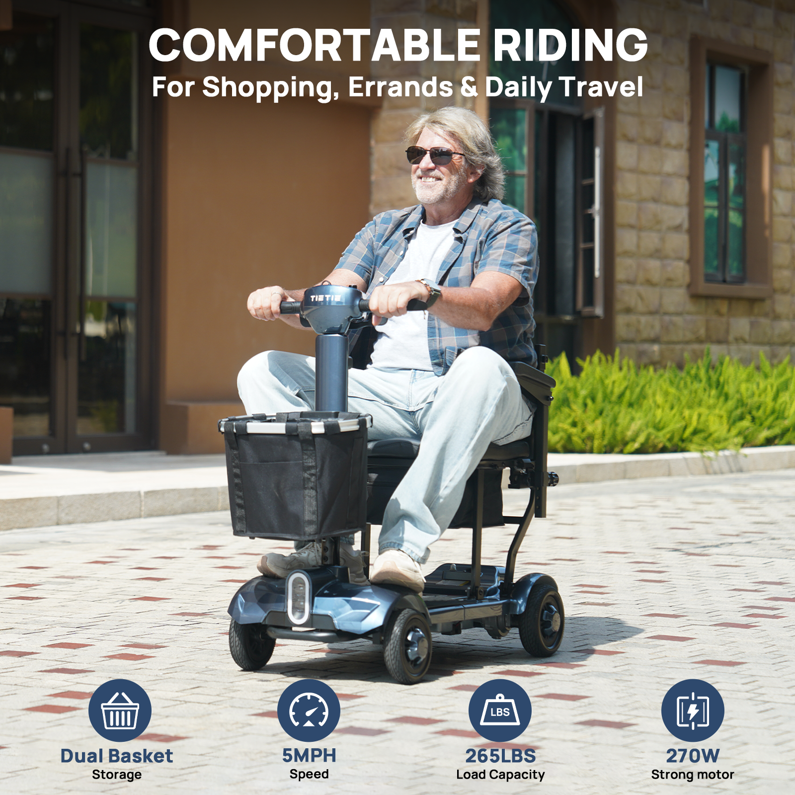 X17 Foldable Lightweight Mobility Scooter