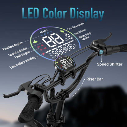 URLIFE T5 20*4.0 Inch Fat Tire Electric Bike