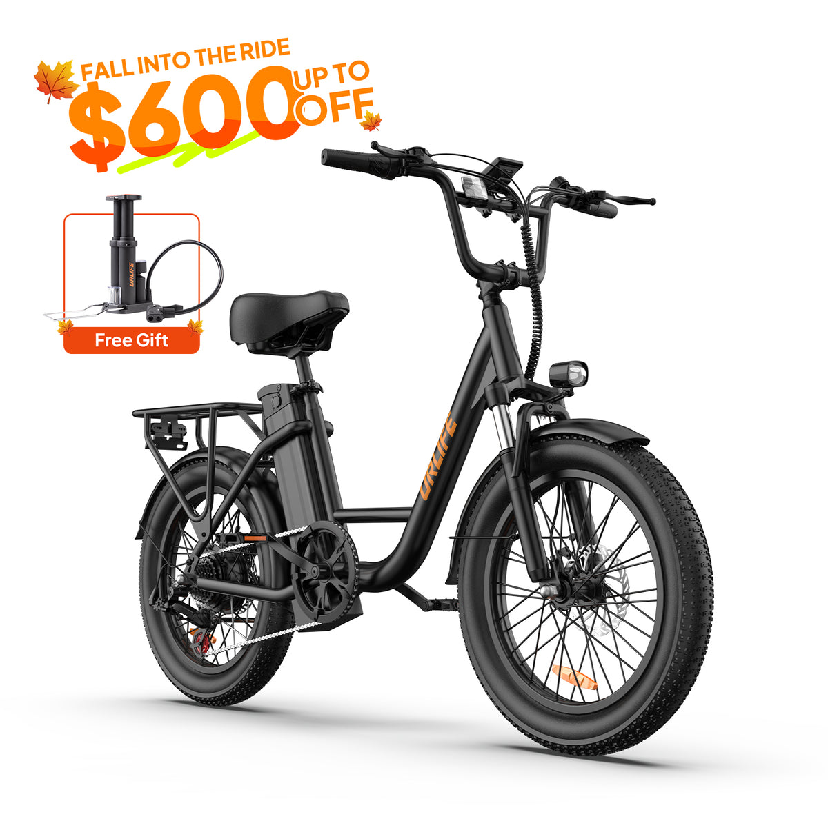 URLIFE E20 20*3.0 Fat Tire Commuting Electric Bike