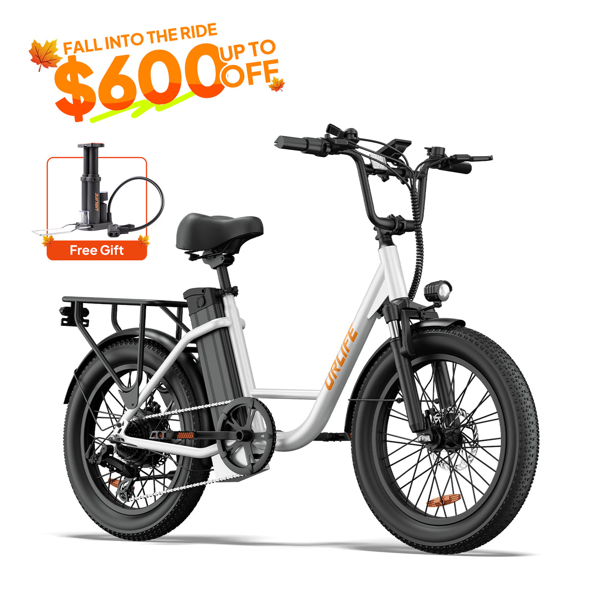 URLIFE E20 20*3.0 Fat Tire Commuting Electric Bike