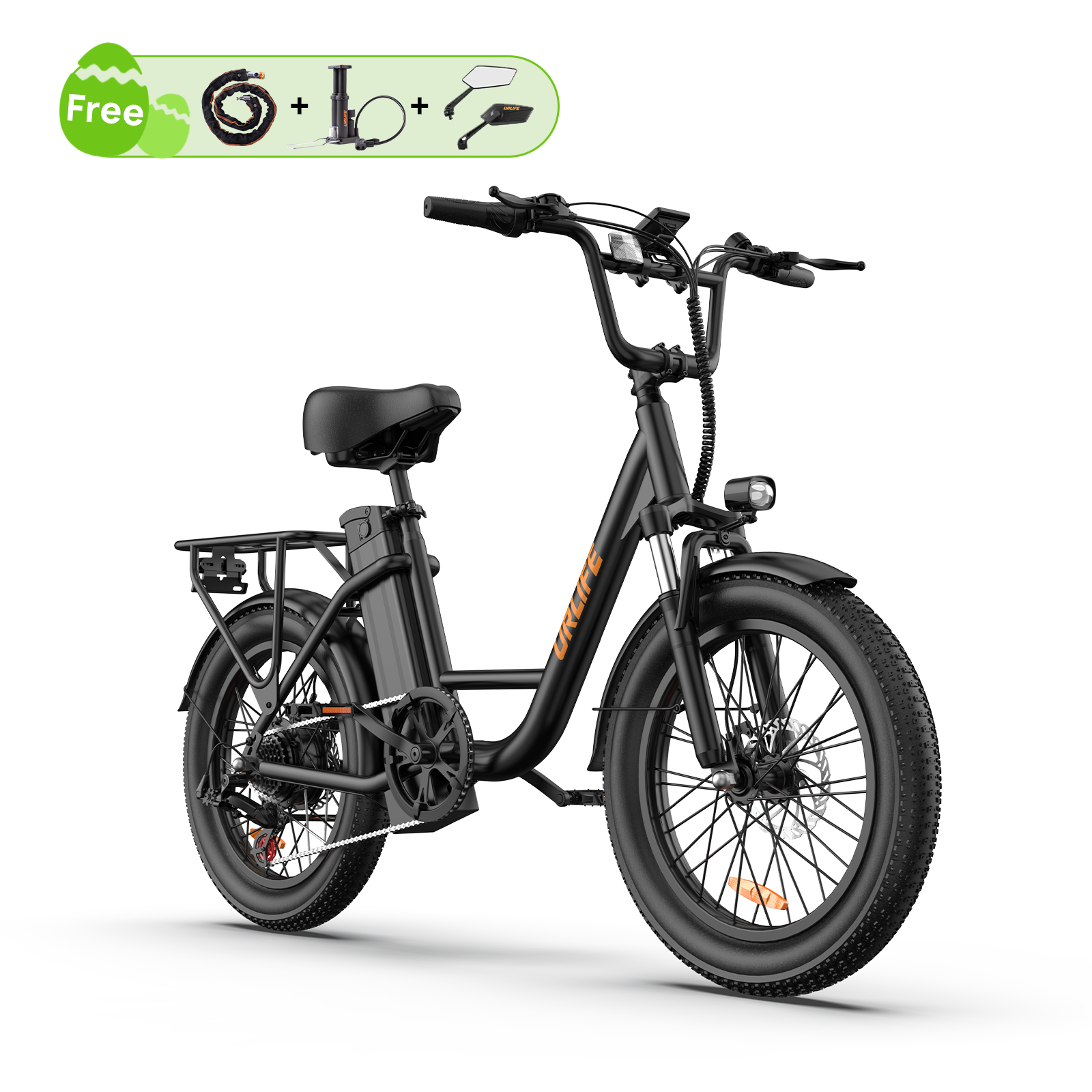 URLIFE E20 20*3.0 Fat Tire Commuting Electric Bike