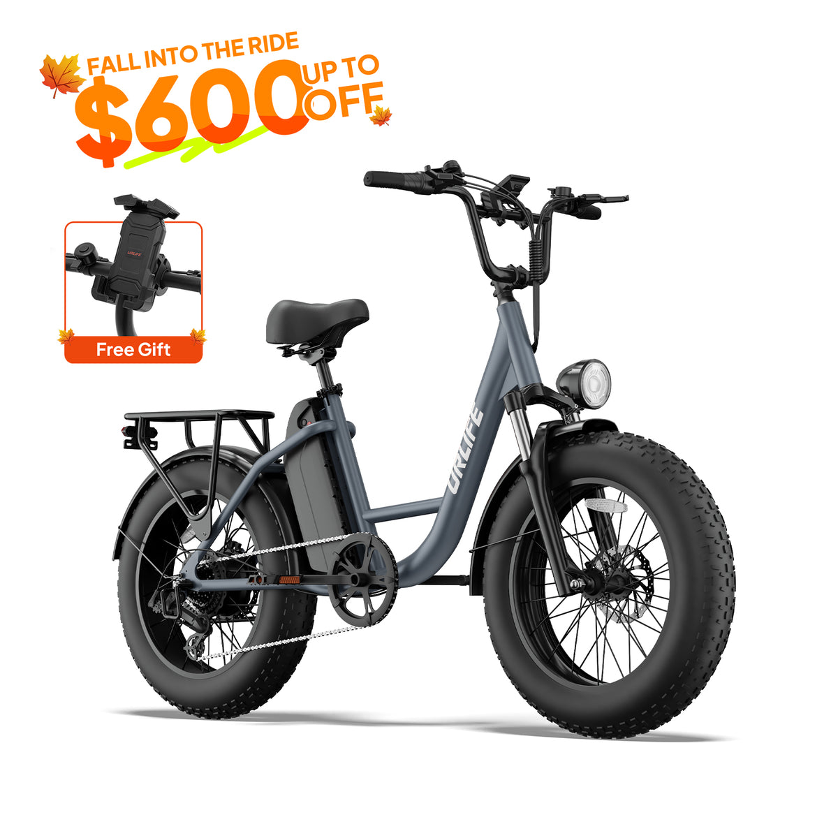 URLIFE E20 Pro 20*4.0 Inch Fat Tire Electric Bike
