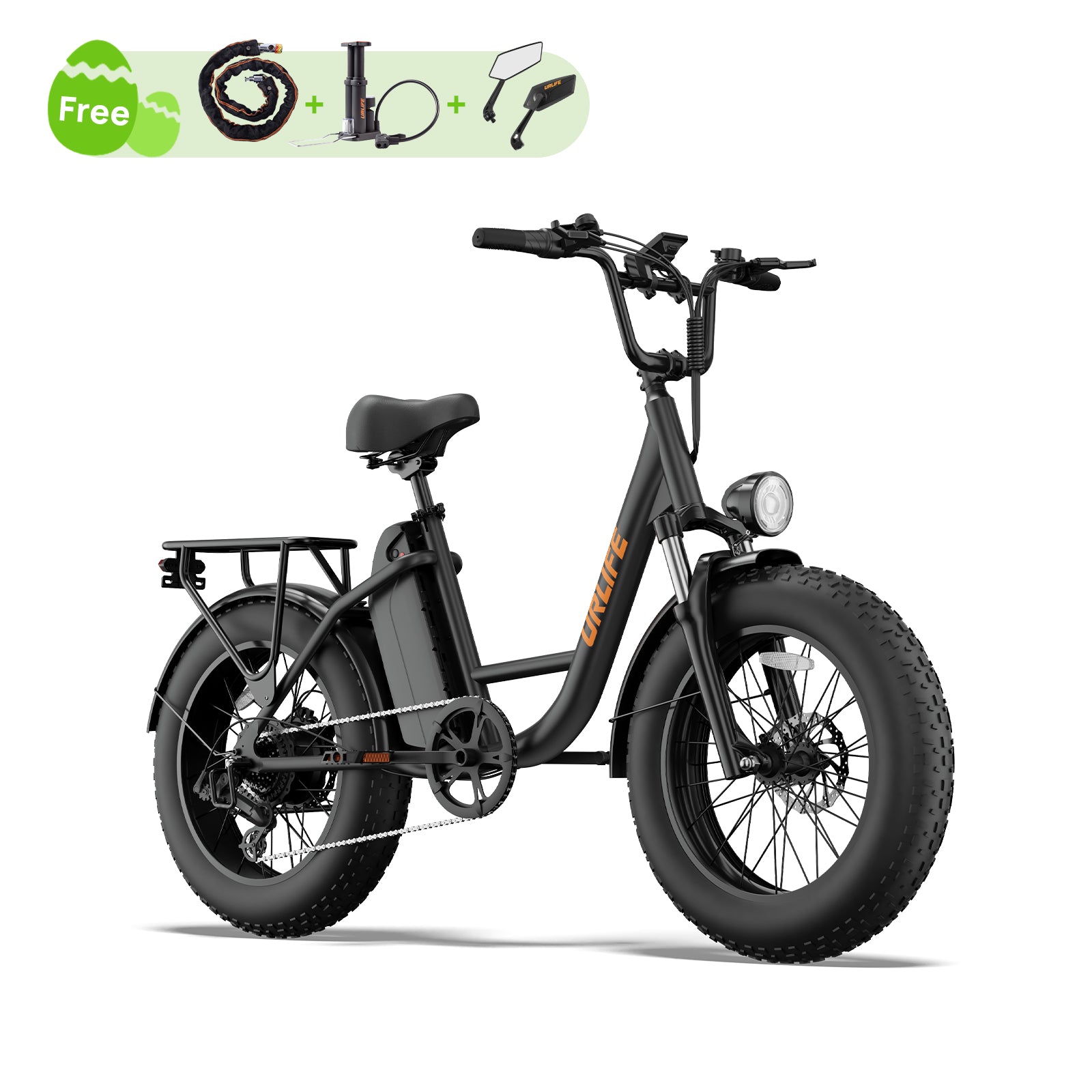 URLIFE E20 Pro 20*4.0 Inch Fat Tire Electric Bike