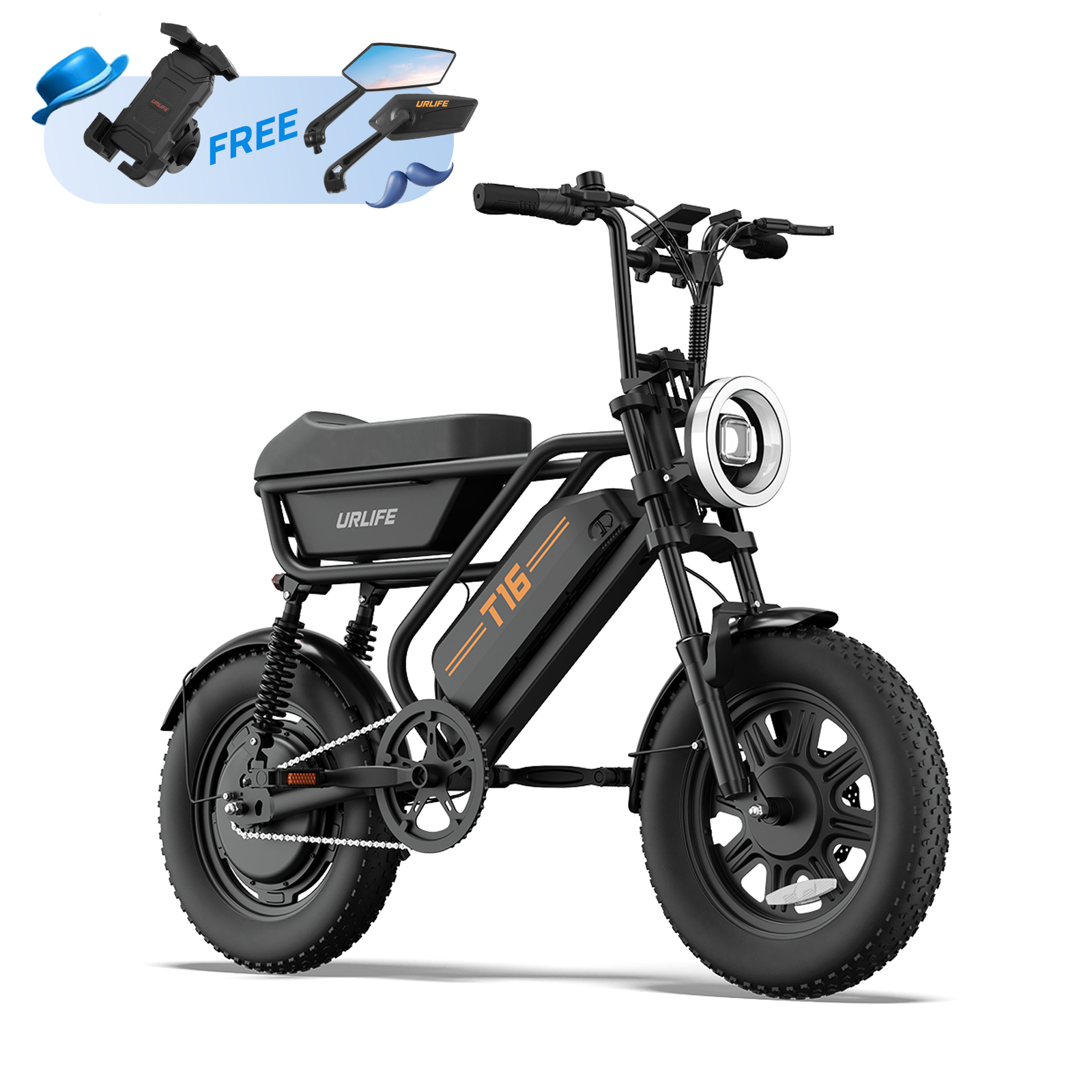 URLIFE T16 16*3.0 Inch Electric Bike