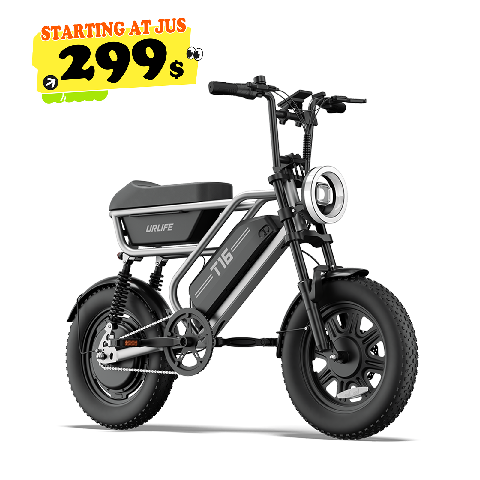 URLIFE T16 16*3.0 Inch Electric Bike