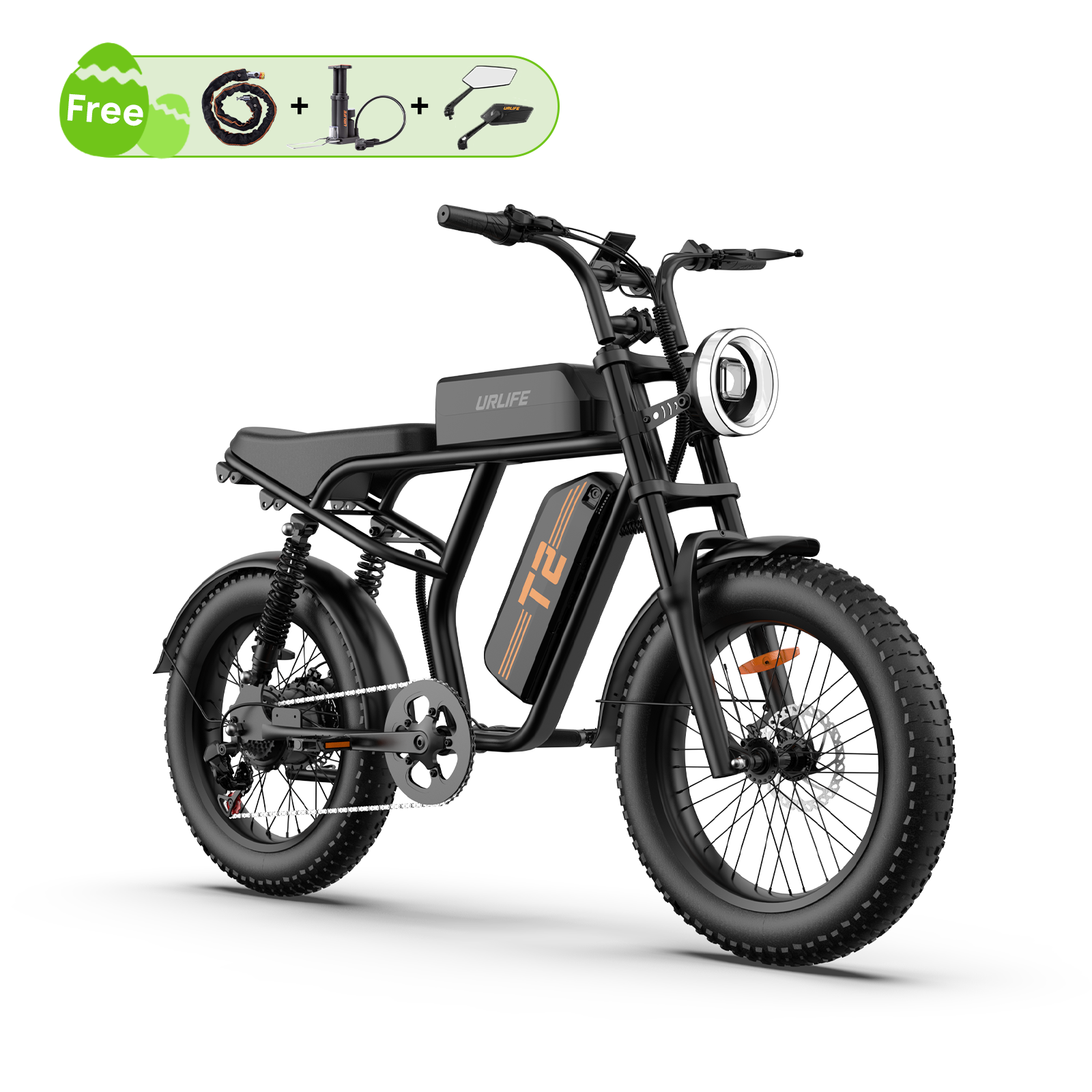 URLIFE T2 20*4.0 Inch Fat Tire Electric Bike