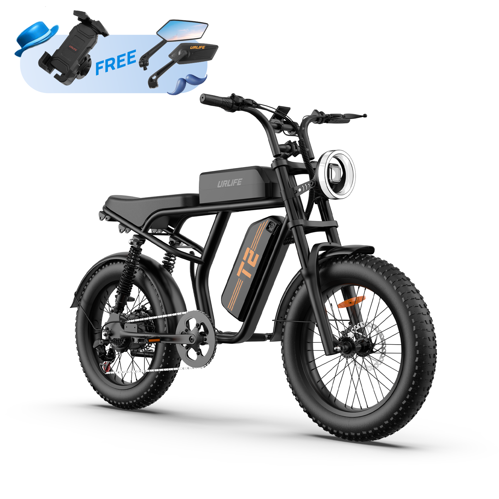 URLIFE T2 20*4.0 Inch Fat Tire Electric Bike