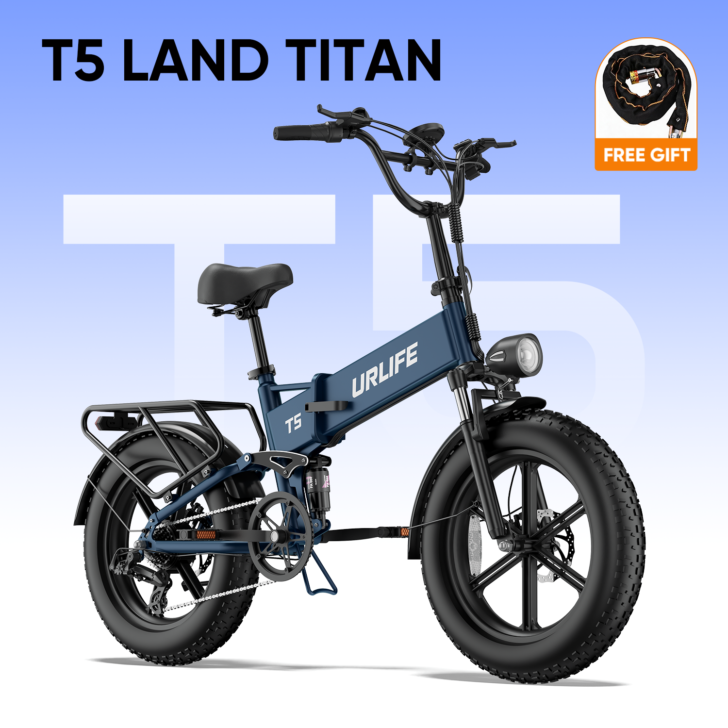 URLIFE T5 20*4.0 Inch Fat Tire Electric Bike