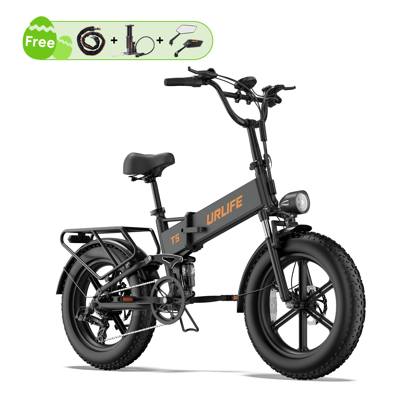 URLIFE T5 20*4.0 Inch Fat Tire Electric Bike