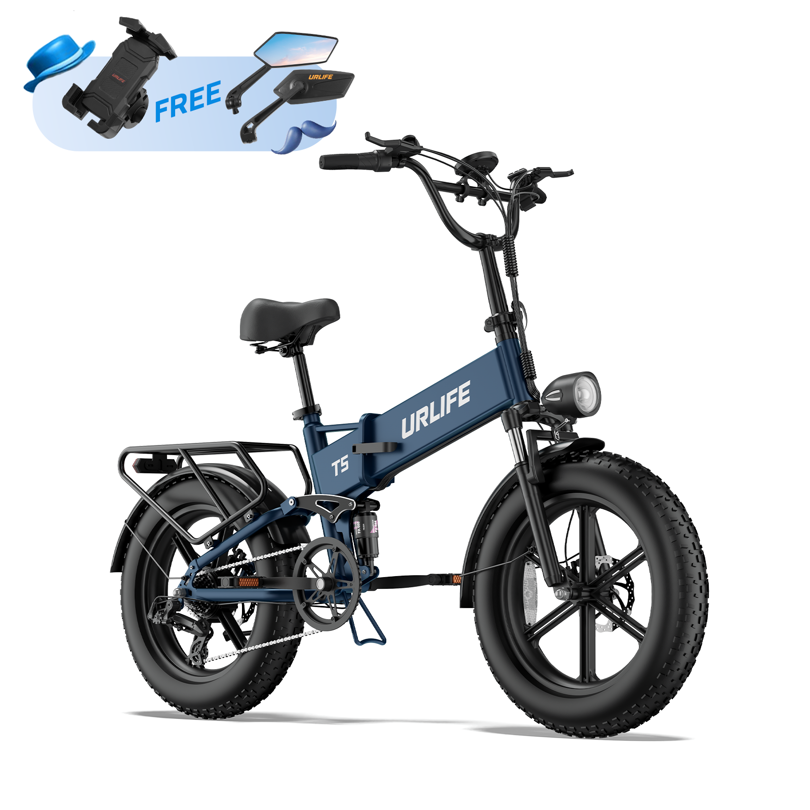 URLIFE T5 20*4.0 Inch Fat Tire Electric Bike