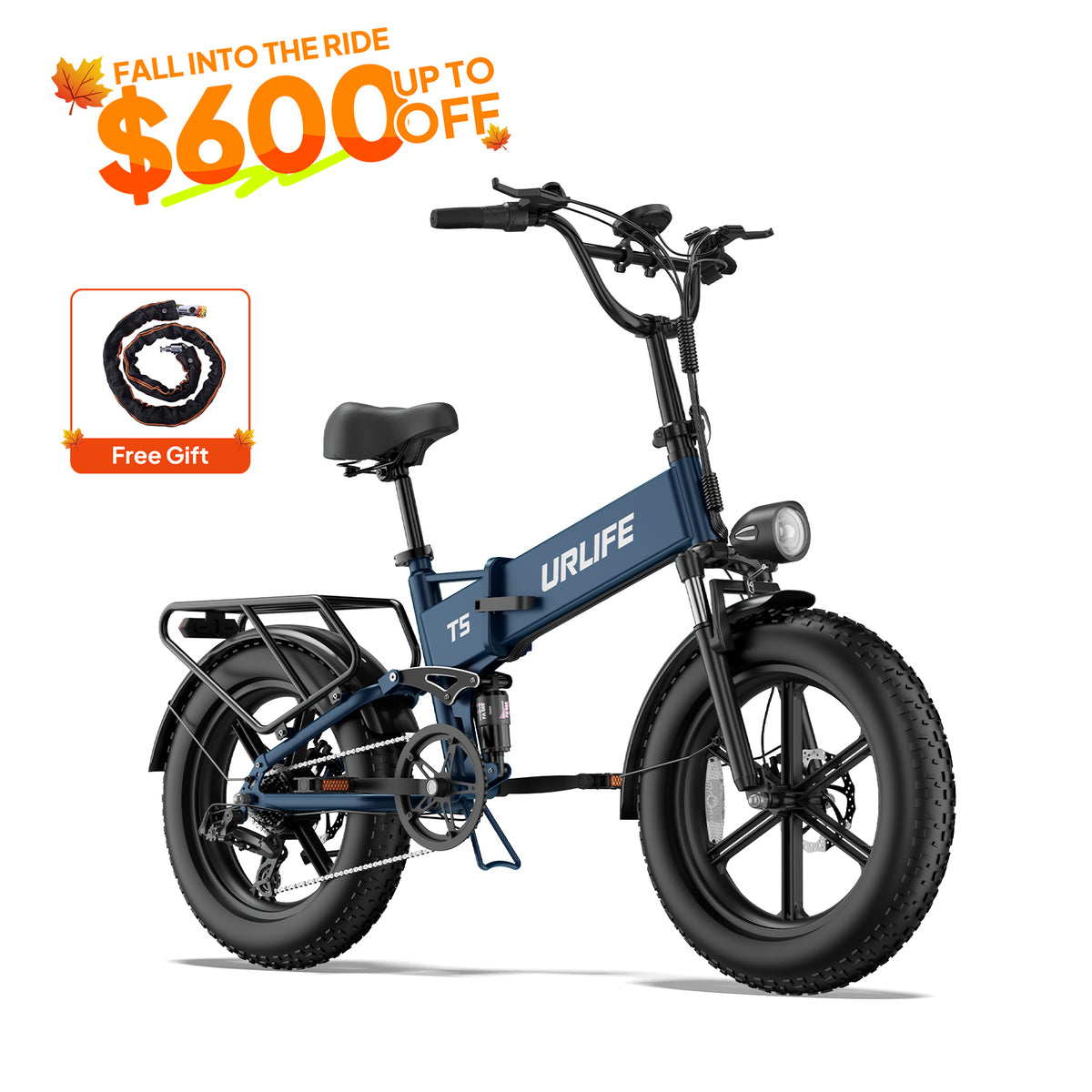 URLIFE T5 20*4.0 Inch Fat Tire Electric Bike