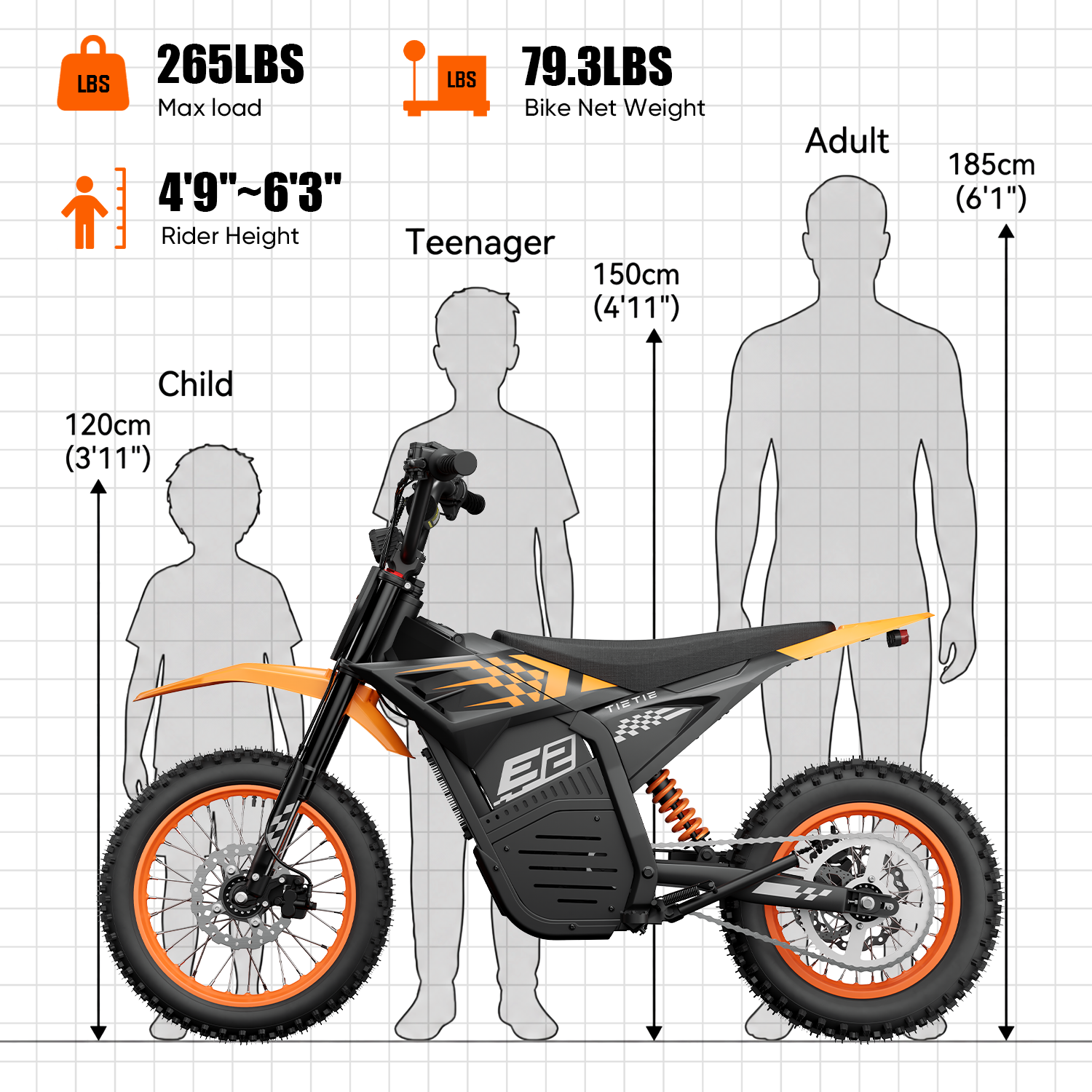 E2 Electric Dirt Bike For Teens & Adults